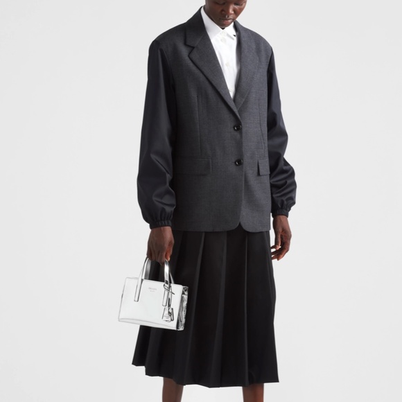 Prada Mini Spazzolato Re-Edition 1995 Bag Metallic Silver - Picture 5 of 16